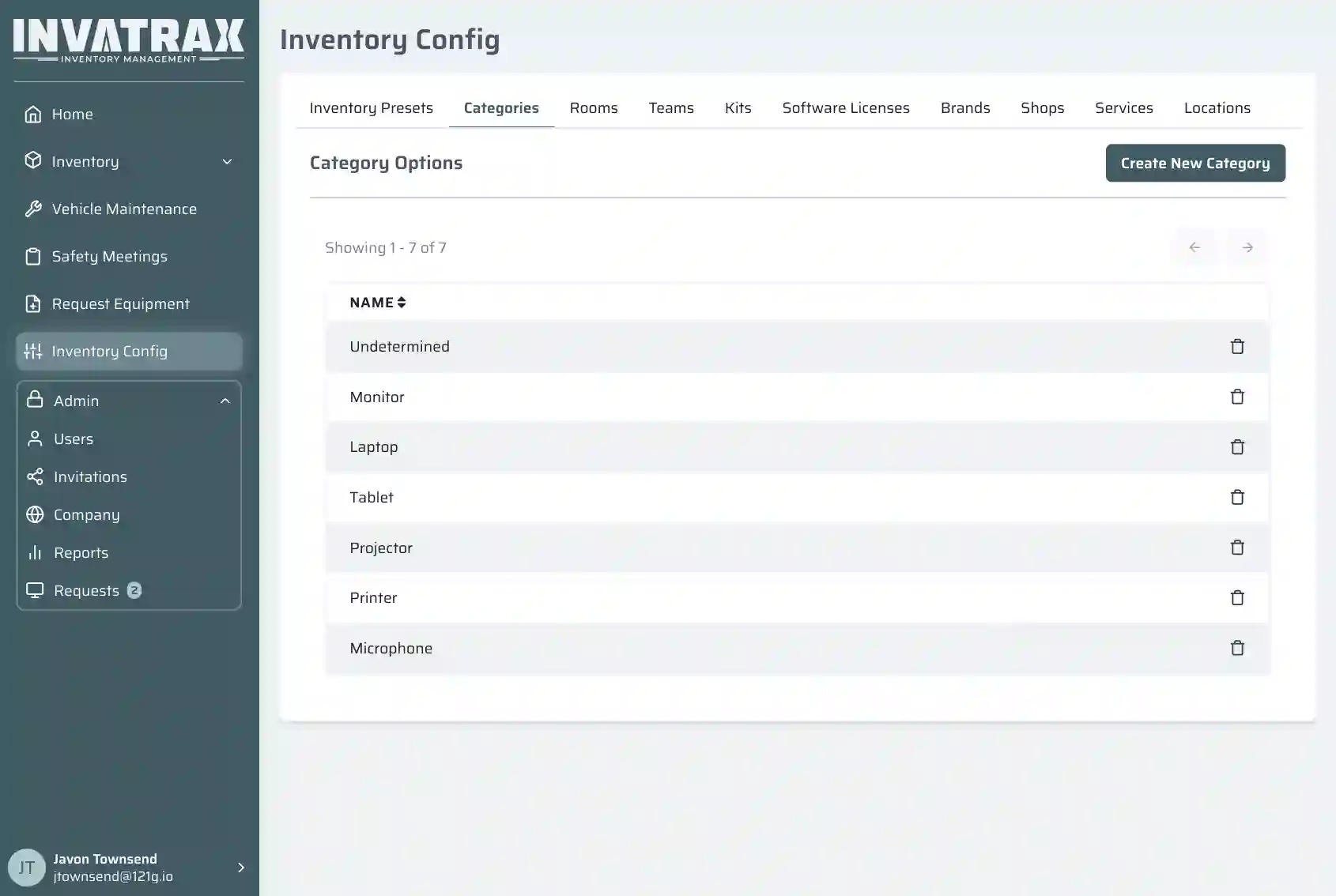 Inventory Config